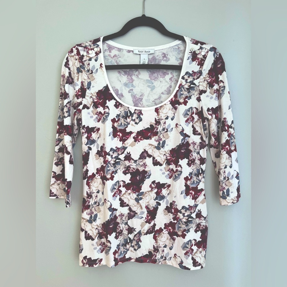 WHBM 3/4 Sleeve Blouse Shirt, Size S